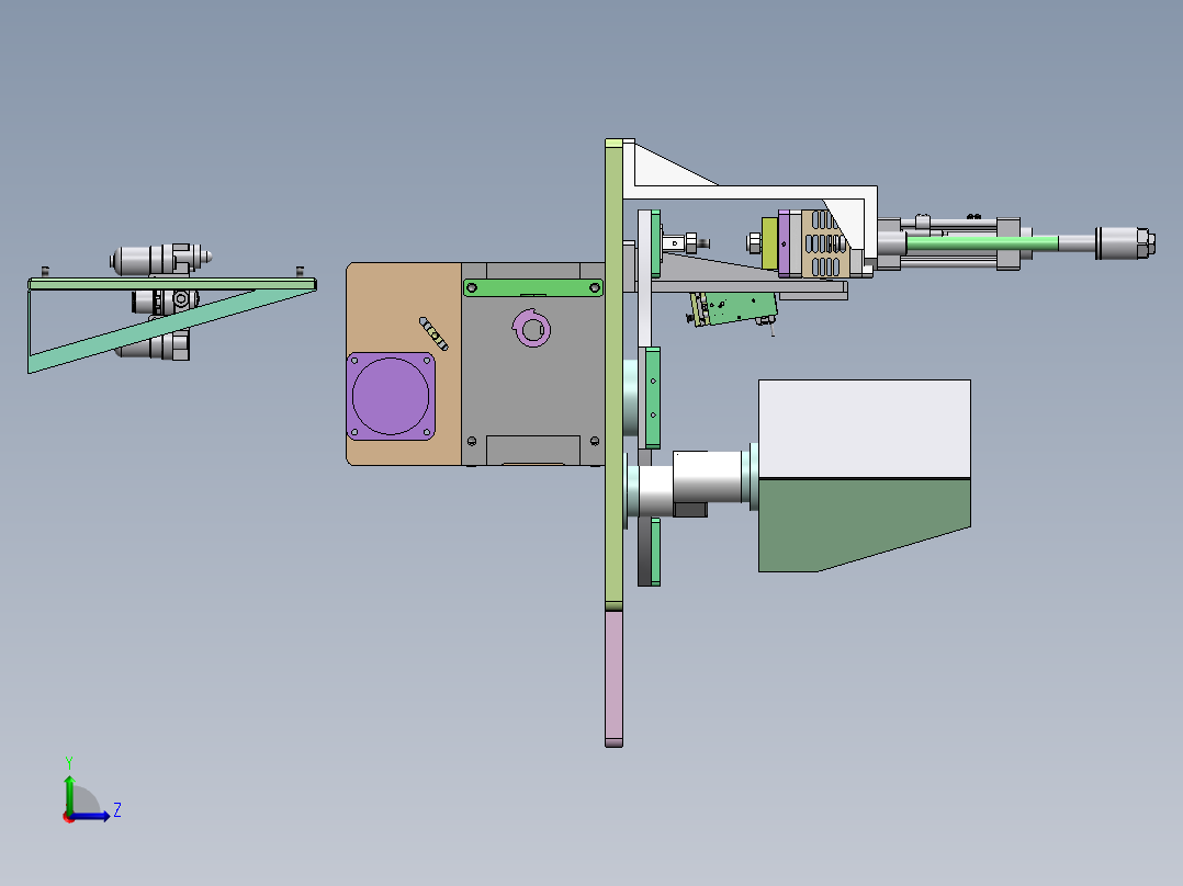 电器盒组装机左视图
