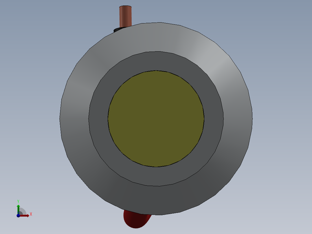 LED指示器ф=6mm前视图
