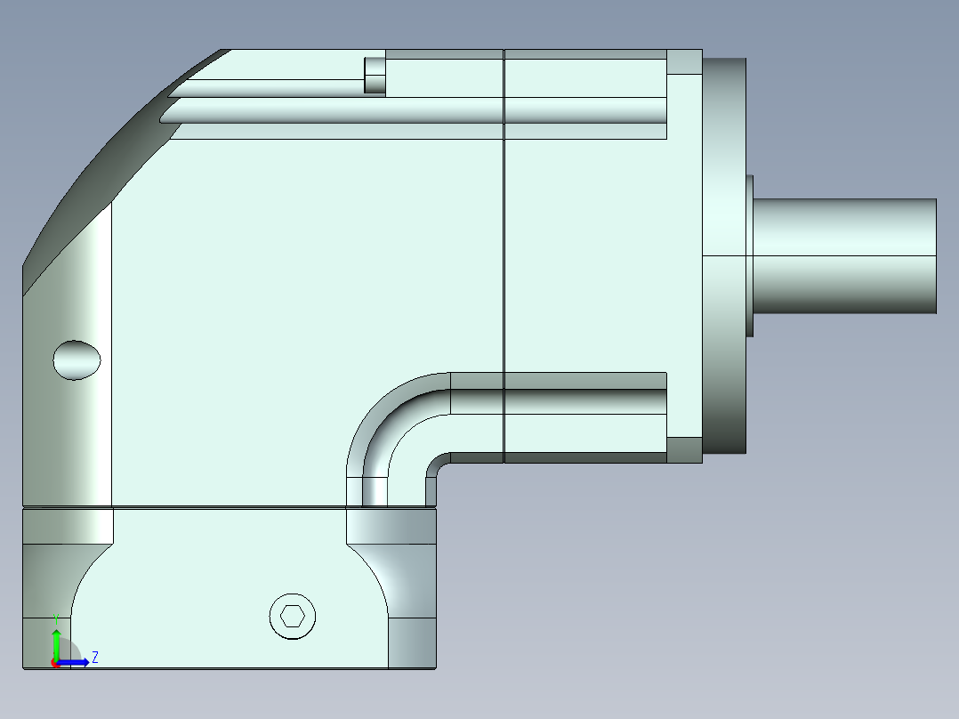 直齿ZPLE120-L1 19-70-90-M5.stp左视图
