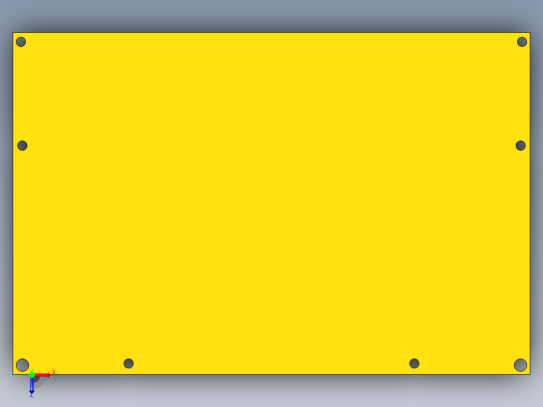 cnc2笔记本CNC工装夹具三维模型-03-18俯视图
