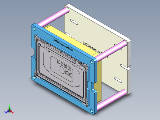 ZAZ00-Aam笔记本CNC工装夹具三维模型-CNC5-0209