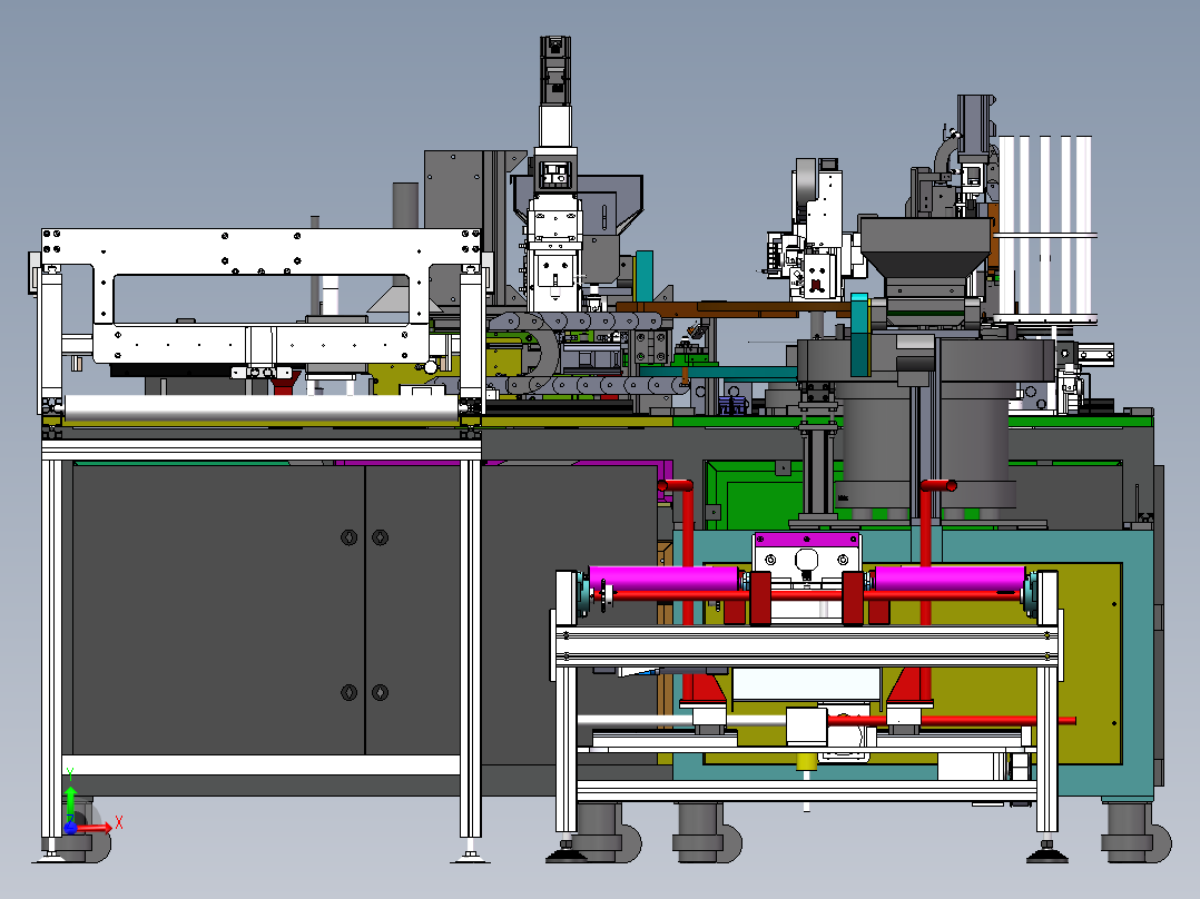充电接口检测自动化设备sw17前视图