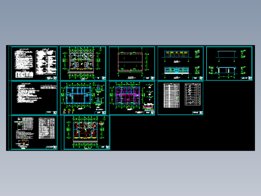 农村一层砖混结构民居建筑结构施工图1355625