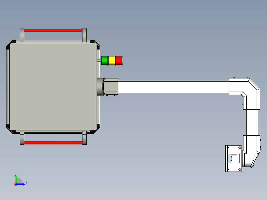 电气摇臂操作面板 57318左视图