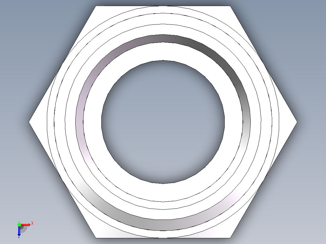 英制锥管螺纹直接头、1CT-30-12SP俯视图