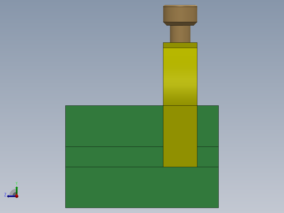 V 型块夹具右视图