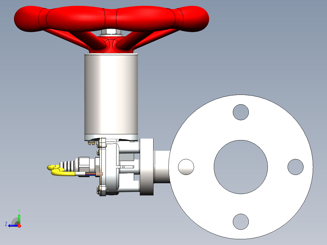 压力容积、2500L容器右视图