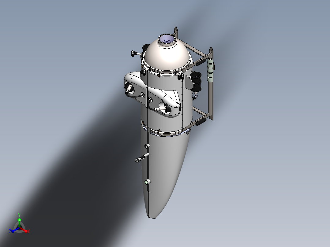 潜水艇(9)正等轴测图