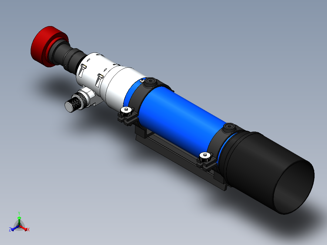 望远镜(12)正等轴测图