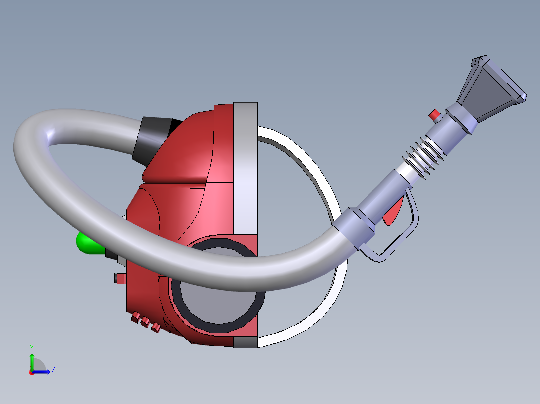 家用吸尘器左视图