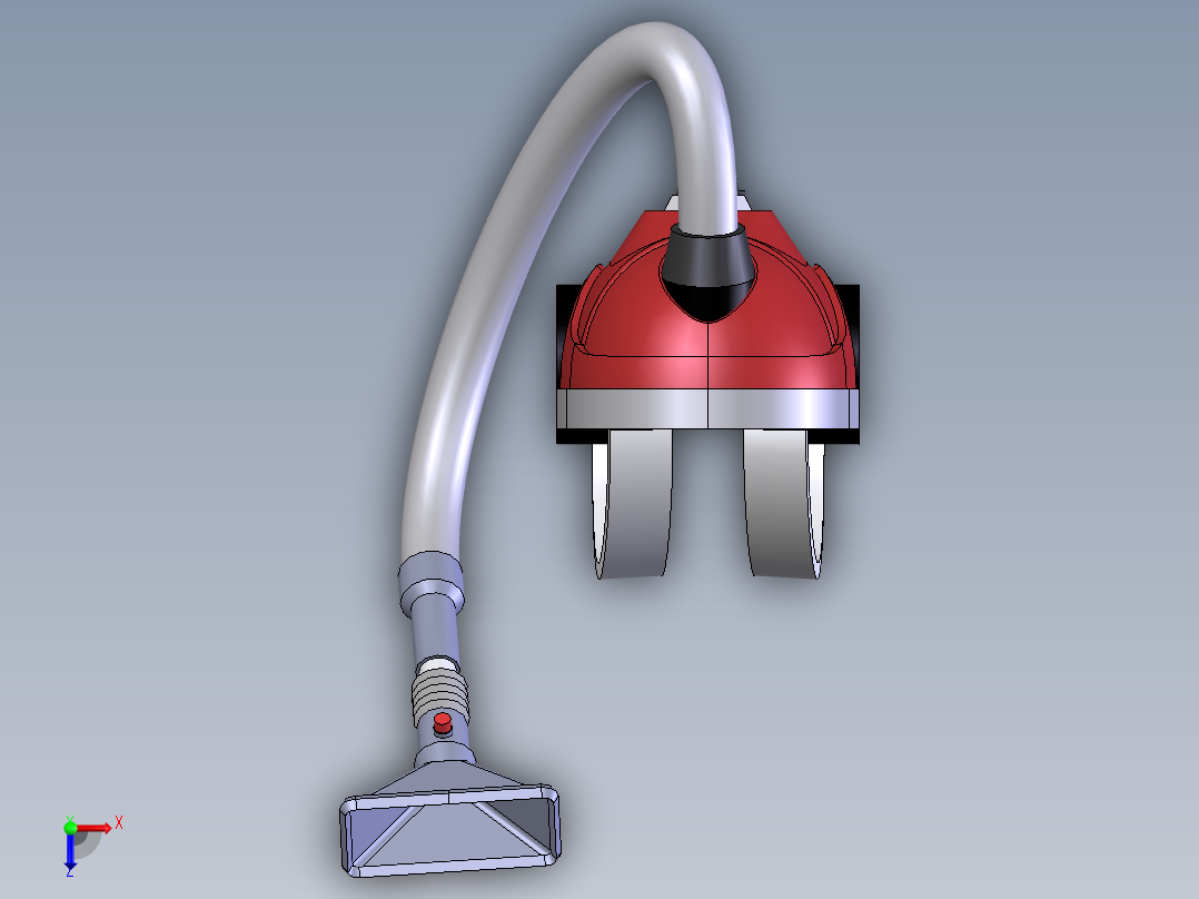 家用吸尘器俯视图