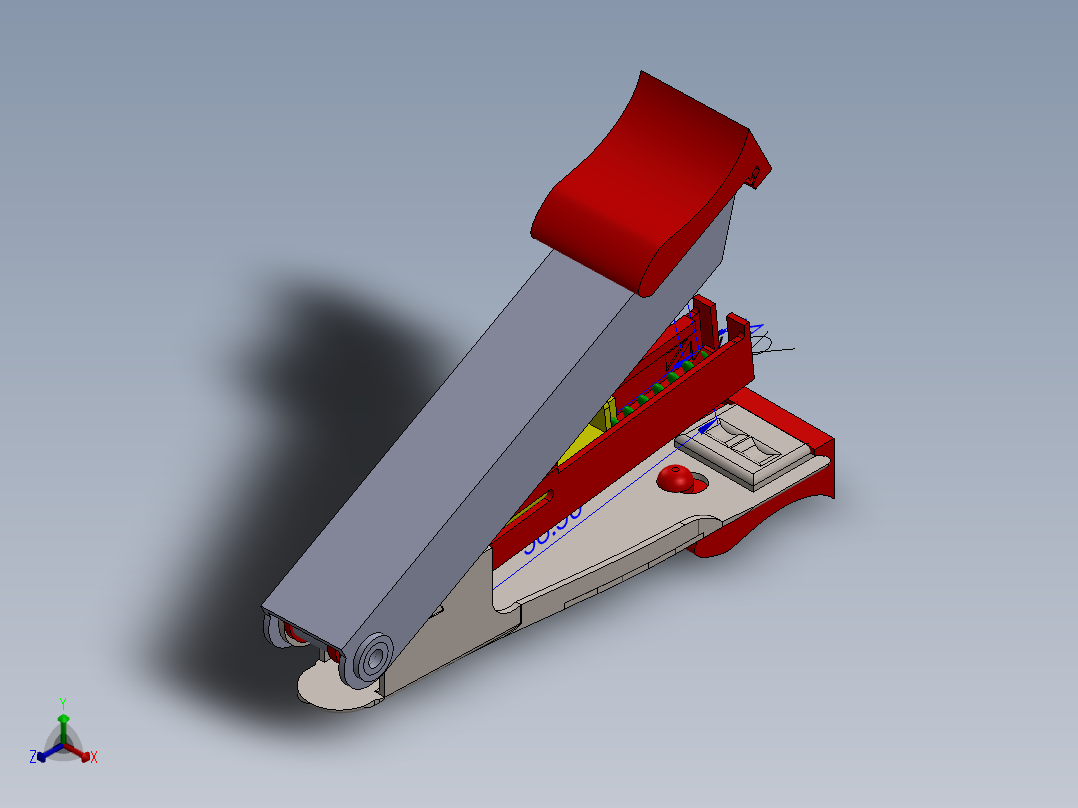 订书机(19)正等轴测图