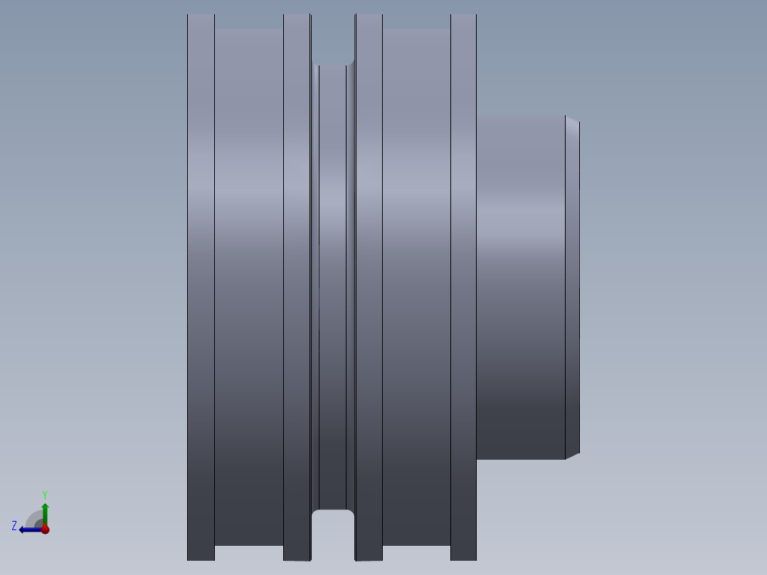 液压缸活塞diameter-8-diameter-80-mm-length-57-mm-with-rod-1.snapshot.1右视图