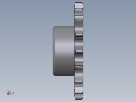 全参数化的链轮左视缩略图