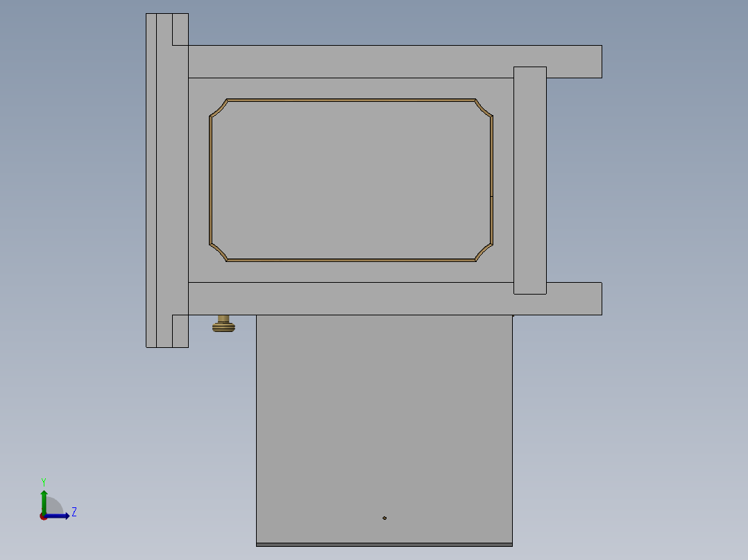 宾福德通用工作台左视图