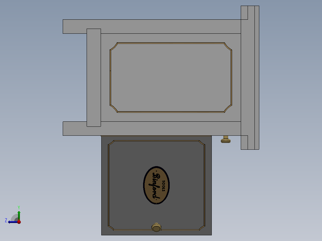 宾福德通用工作台右视图