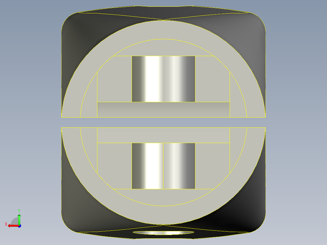 公交车栏杆抓斗后视图