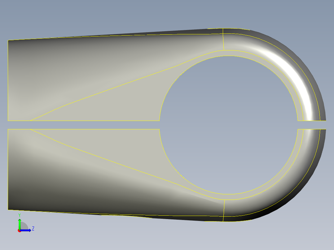 公交车栏杆抓斗左视图