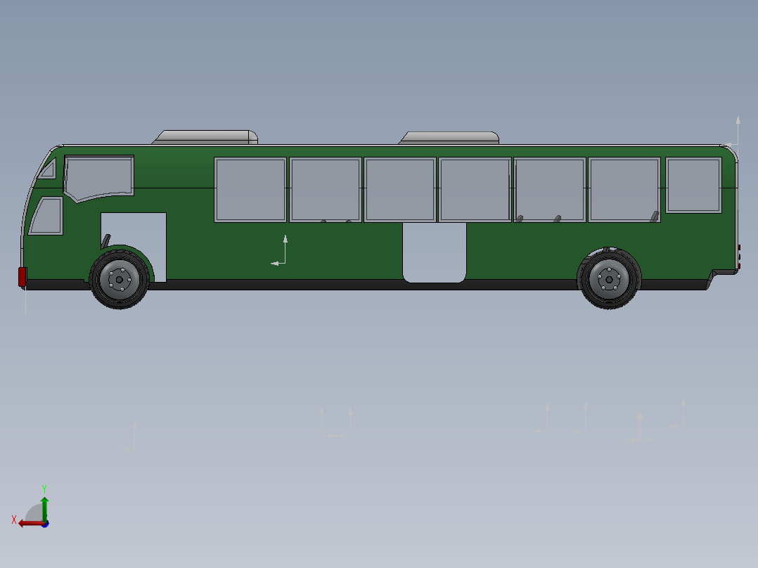 11813路公交车后视图