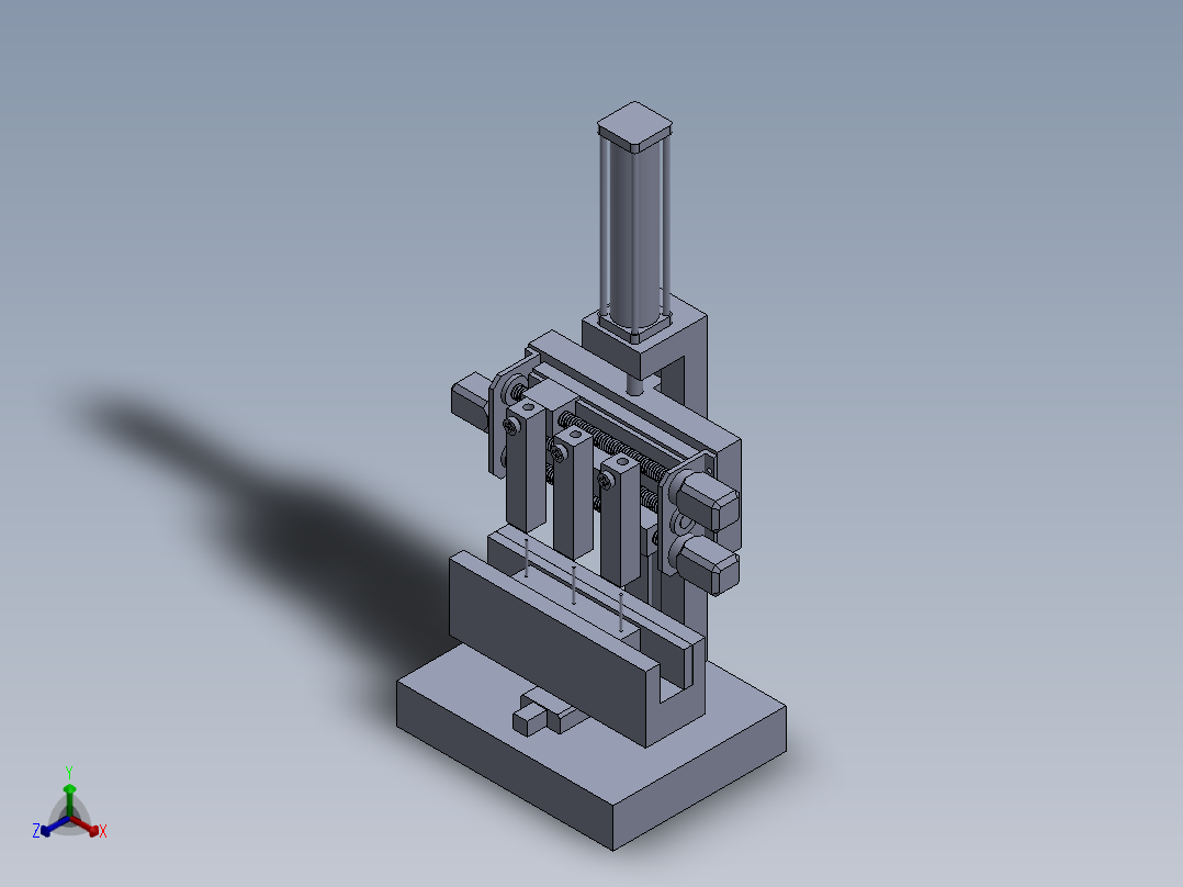 针脚通电检测器正等轴测图