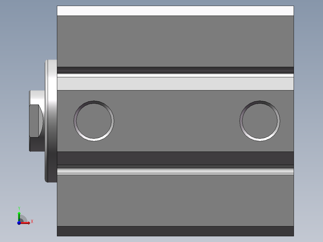 SDA63x35S_SDA超薄气缸前视图
