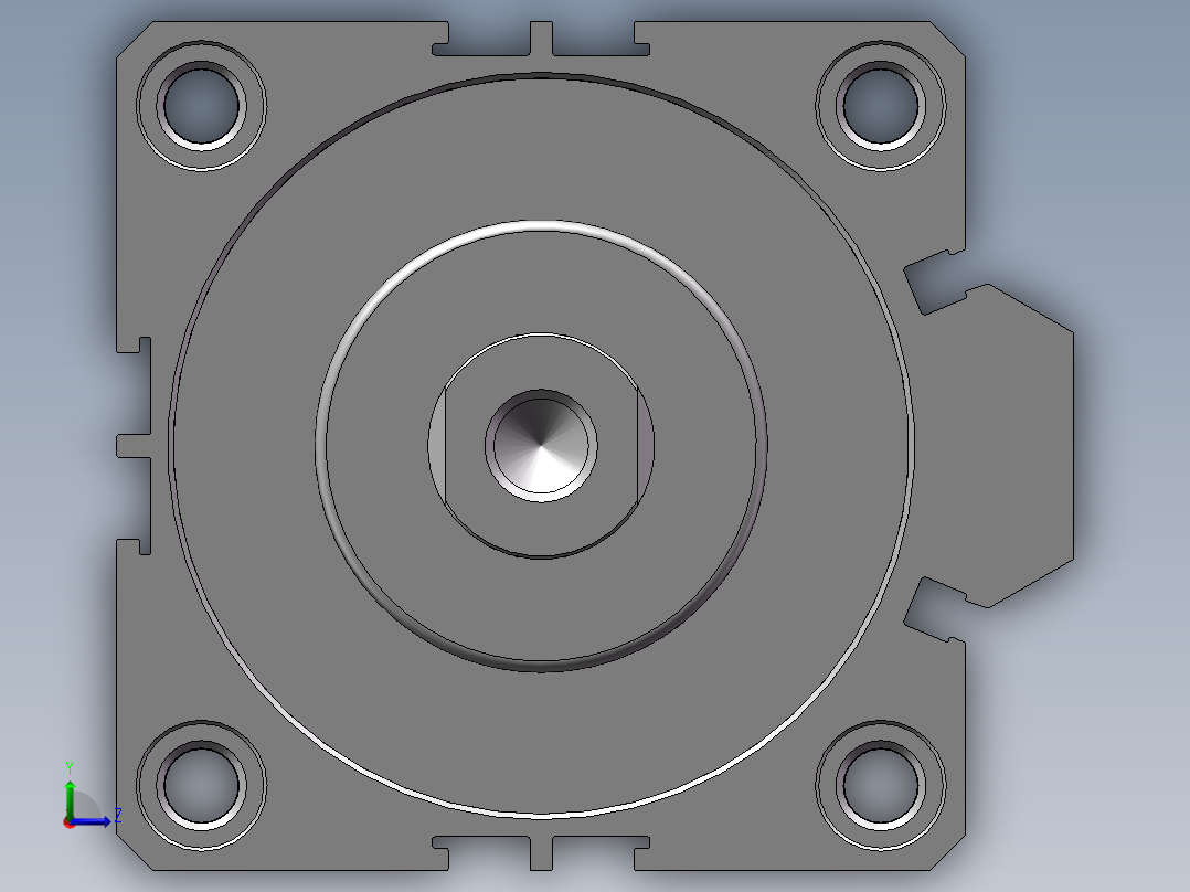 SDA63x35S_SDA超薄气缸左视图