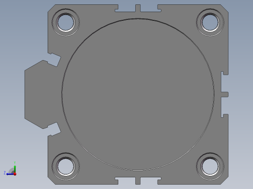 SDA63x35S_SDA超薄气缸右视缩略图