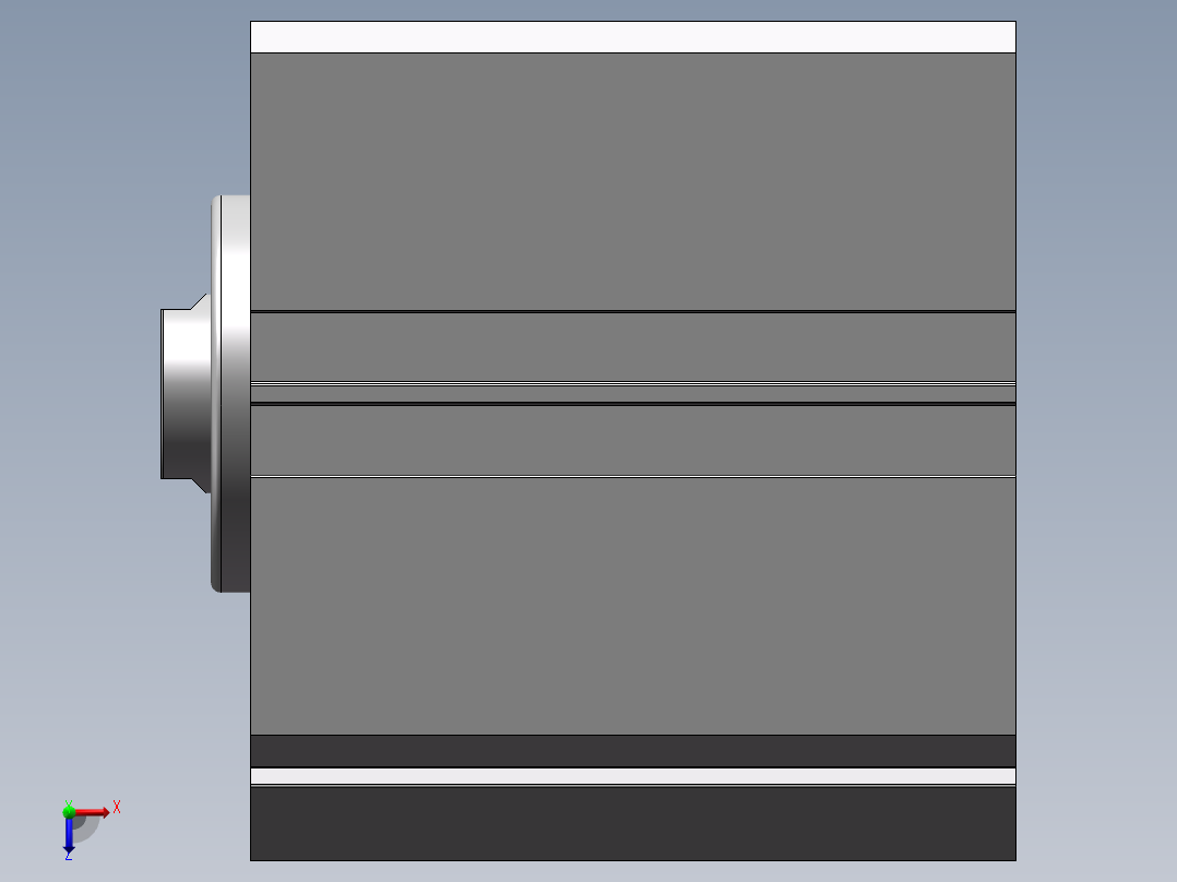 SDA63x35S_SDA超薄气缸俯视图
