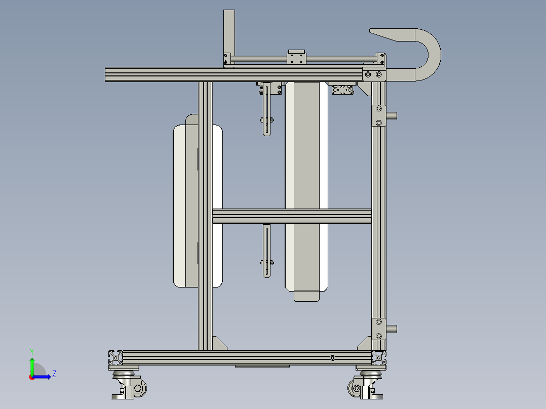 PCM板上料机架左视图