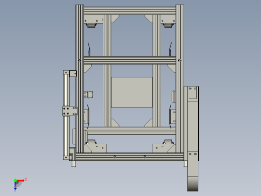 PCM板上料机架俯视缩略图