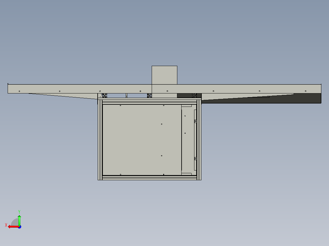 亚克力板切板机后视图
