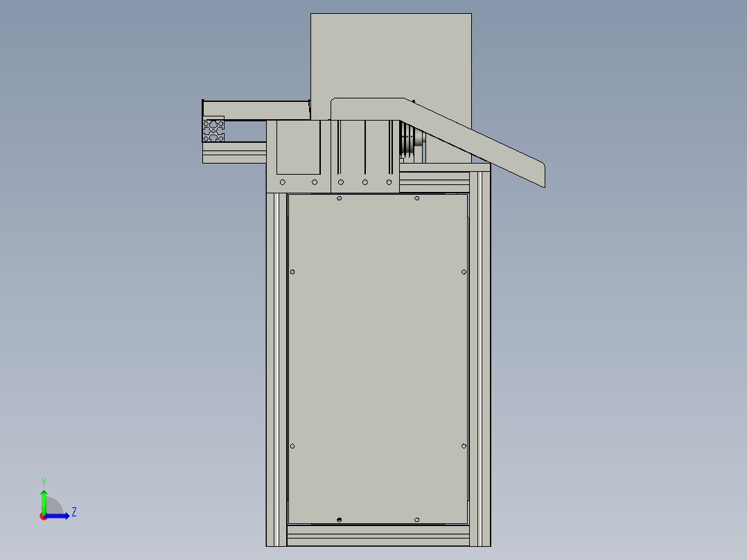 亚克力板切板机左视图