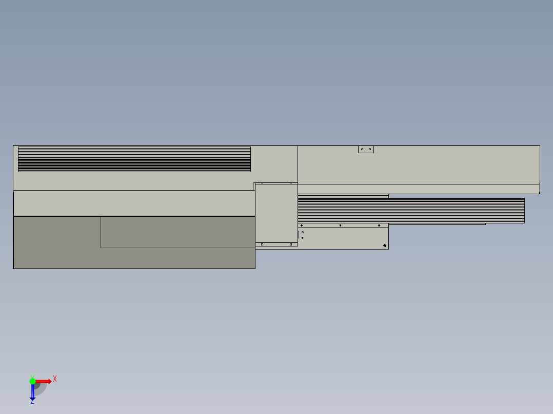 亚克力板切板机俯视图