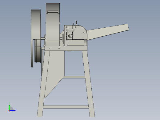 玉米杆粉碎机中药材粉碎机打糠机左视缩略图