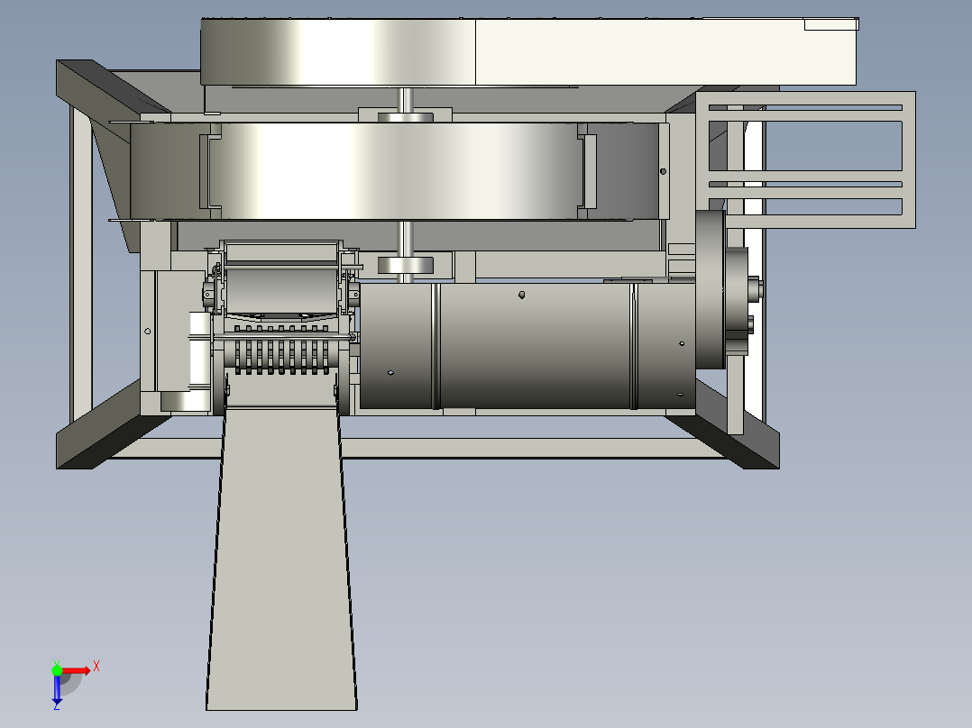 玉米杆粉碎机中药材粉碎机打糠机俯视图