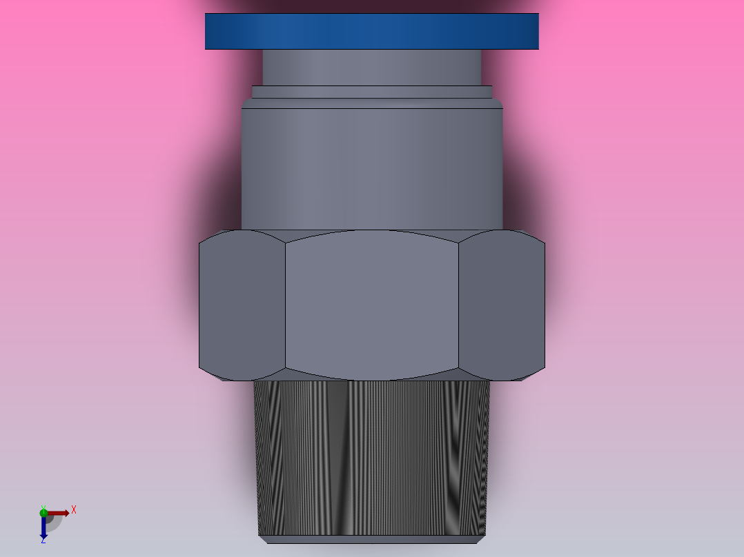IPC-N 螺纹直通-NPT螺纹_IPC3∕8-NO2俯视图