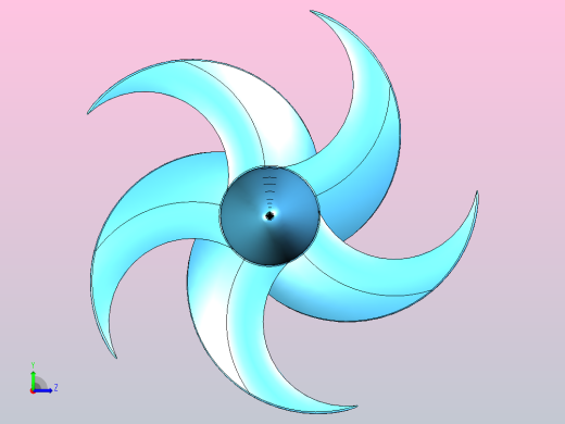 概念螺旋桨设计左视缩略图