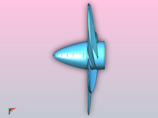 概念螺旋桨设计俯视缩略图