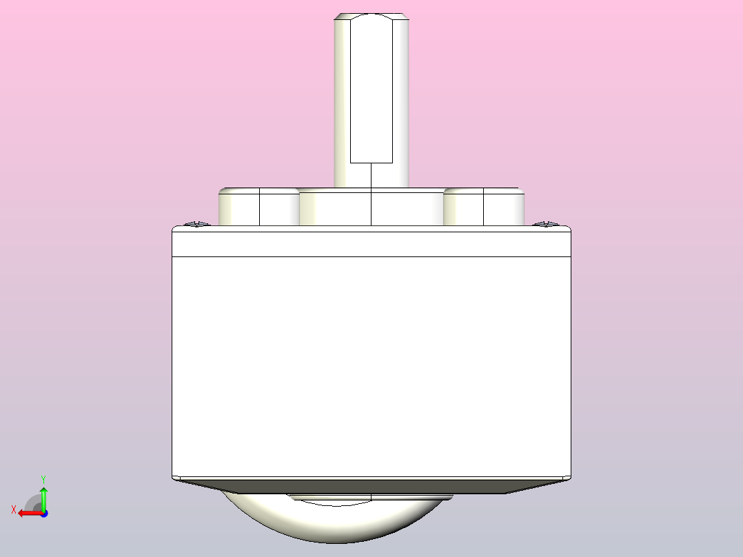 JGY-370DC马达[JGY-370-340K]减速电机后视图