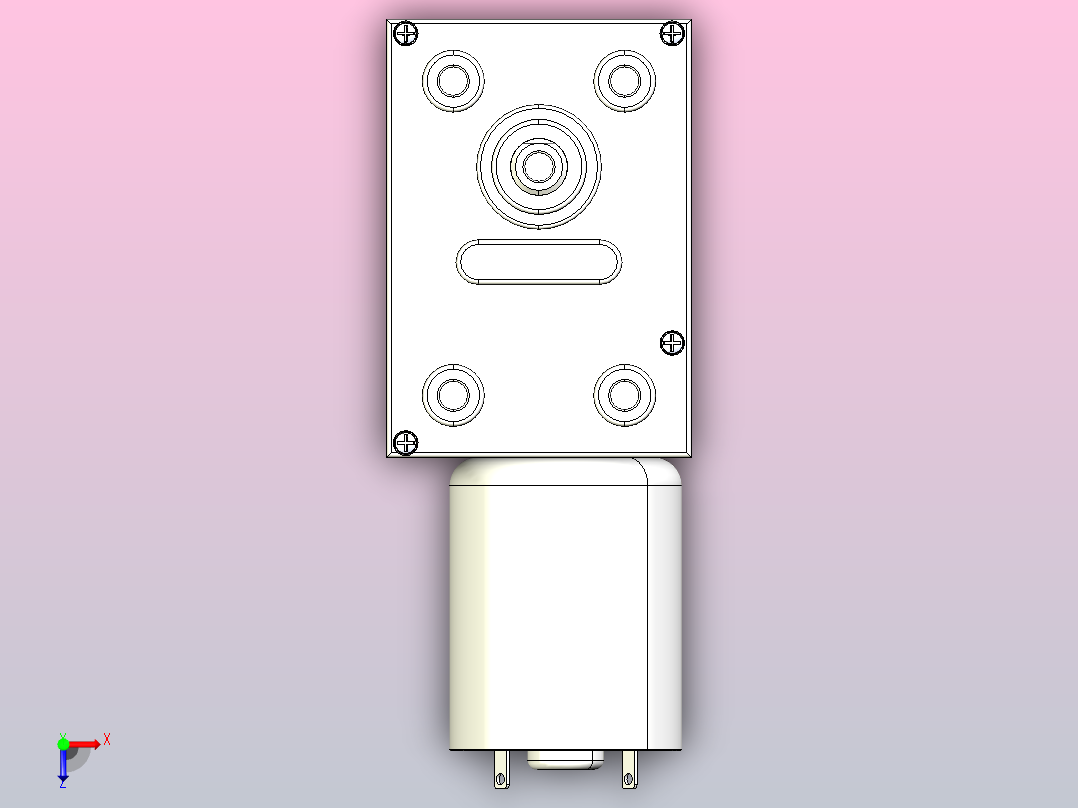 JGY-370DC马达[JGY-370-340K]减速电机俯视图