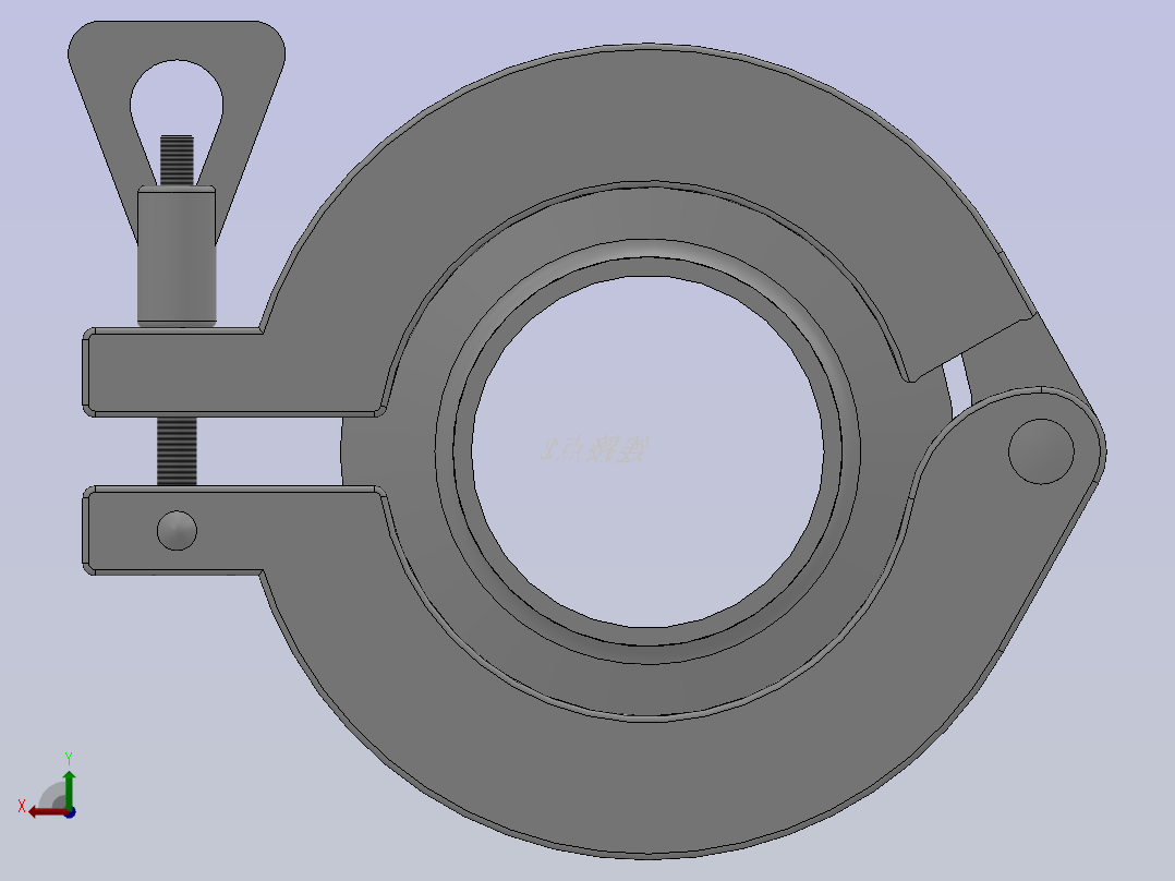 卡箍套装DN10~DN100-ISO卫生级304后视图