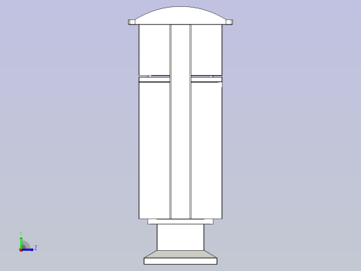 室外型不锈钢垃圾箱左视缩略图