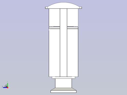 室外型不锈钢垃圾箱右视缩略图
