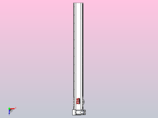 皮带直线轴半封闭可选导轨TPA-HNB-120D-110-L1050-LU-C-P40-N3俯视缩略图
