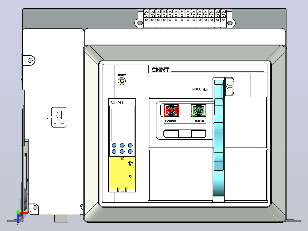 NA8-3200 3200A 4P 固定式-垂直接线+门框202409俯视图