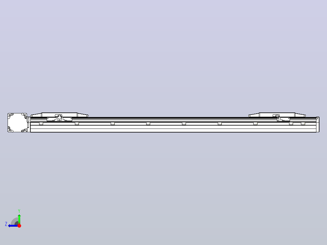 皮带直线轴双滑块型TPA-GCBS-150-P80-L325-DL-M75-N3右视图