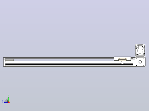 皮带直线轴半封闭可选导轨TPA-HNB-105D-90-L650-RU-C-P20-N3右视缩略图