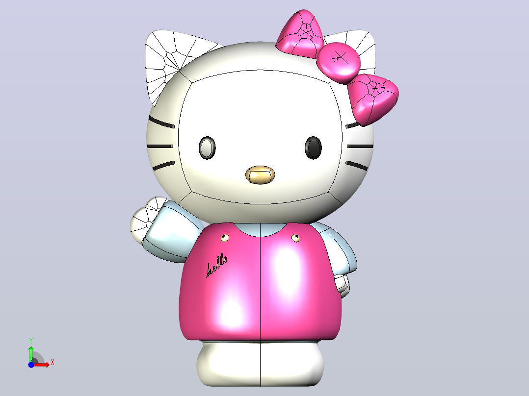 Hello Kitty前视图