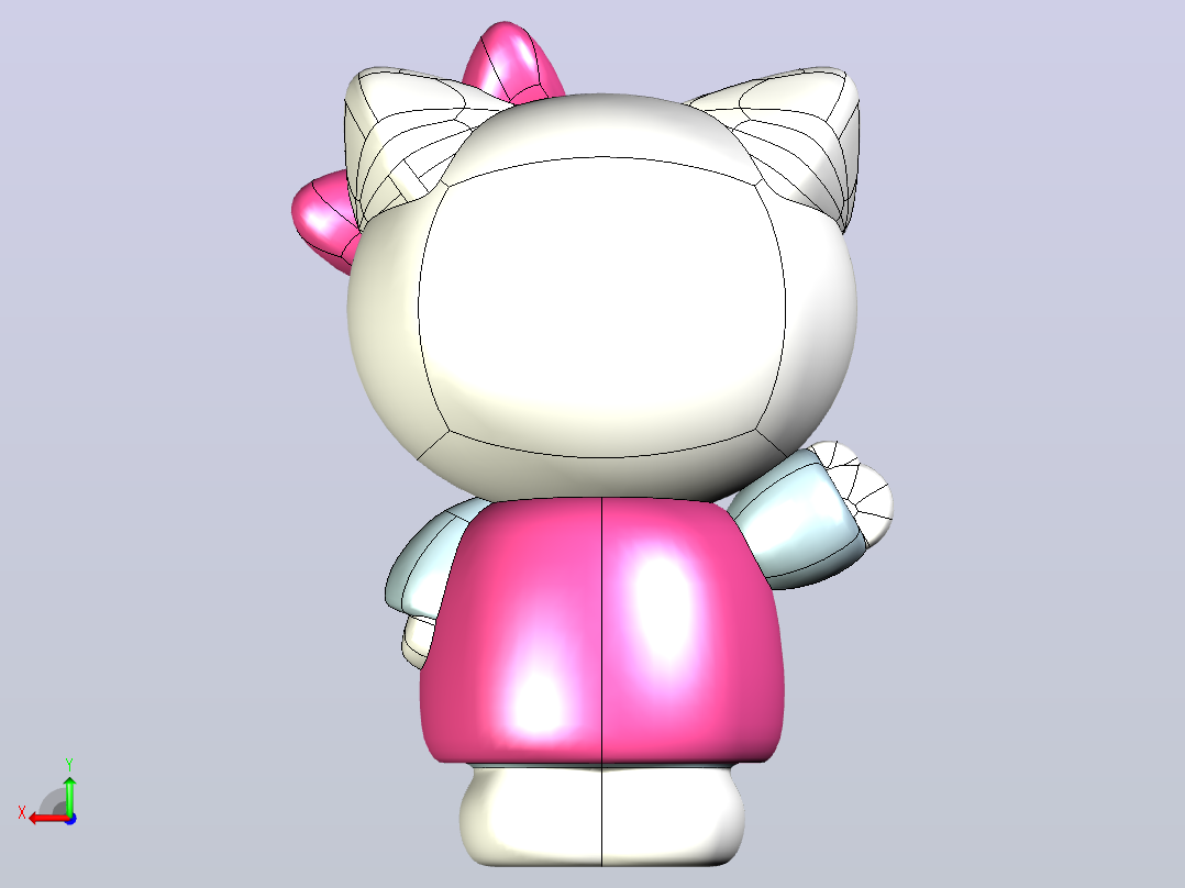 Hello Kitty后视图
