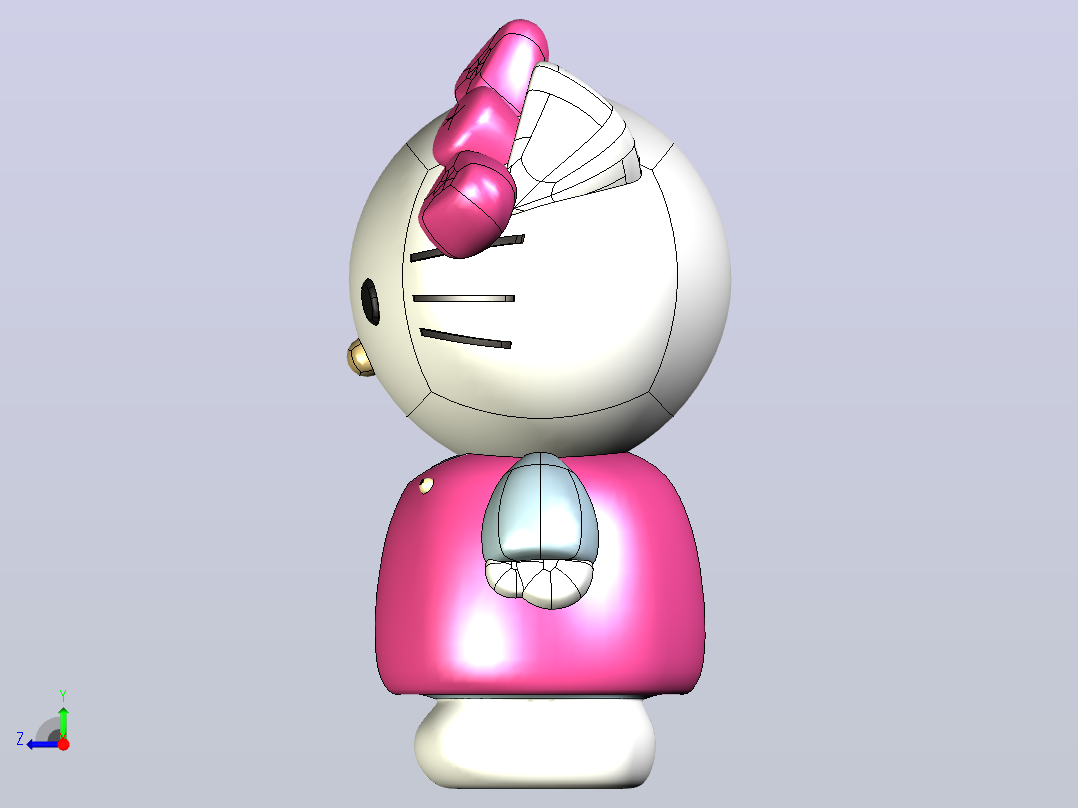 Hello Kitty右视图